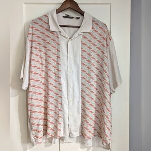Axist Men's XXL washable 100% SILK button up shirt